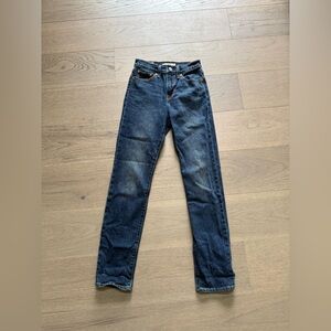 Levi’s Wedgie Slim Jeans Dark Vintage Wash High Rise Size 24